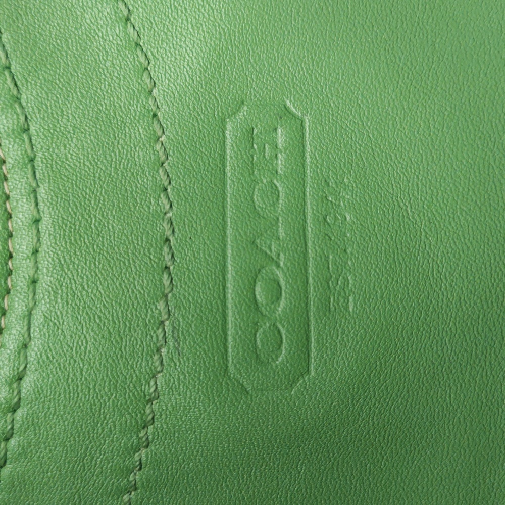 COACH Apple Green Legacy Bleecker Leather Tote Bag F14383 - Picture 14 of 16